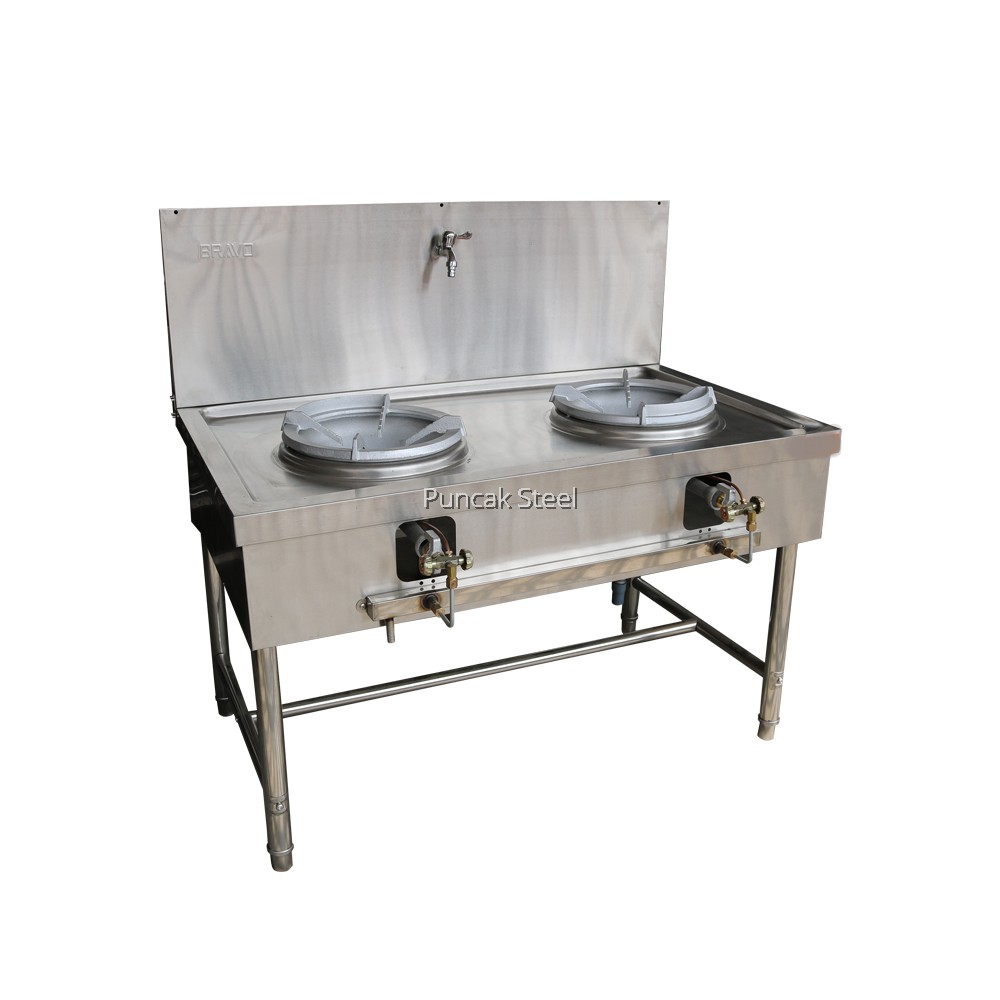 Stainless Steel 2 Burner Kwali Range Dim 39x24